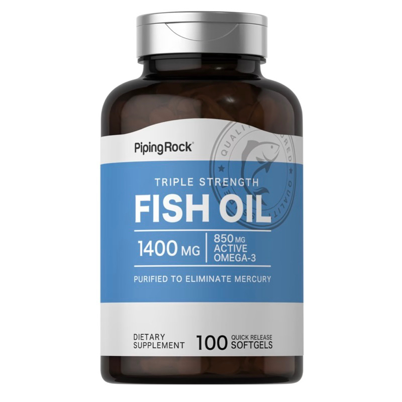 現貨 24小時快速出貨‼️Piping Rock 魚油 Fish Oil Omega-3 1400mg 軟膠囊