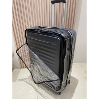 【訂製行李箱套25吋賣場】美國旅行者AT【Frontec HJ3】量身訂製款 可擴充前開式-加厚版本-行李箱套 旅行箱套