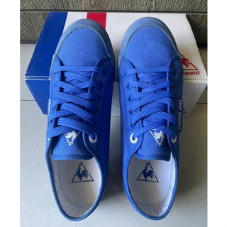 !二手! 近全新 le coq sportif 法國公雞牌 日版 帆布鞋 藍 24.5 US7 休閒鞋 女鞋