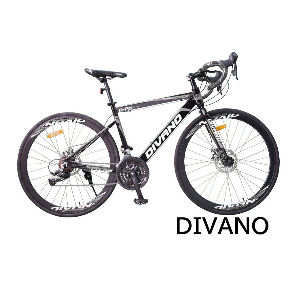 DIVANO D800V 鋁合金碟煞彎把24速公路車 -煞變合一變速把