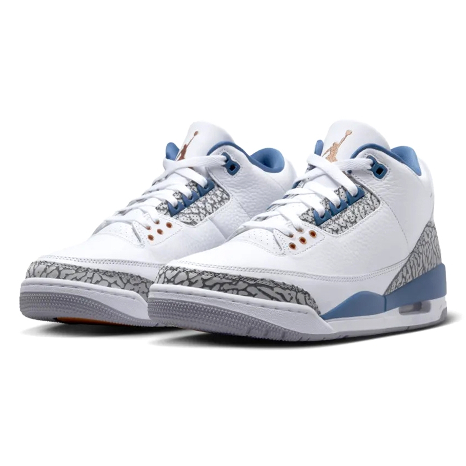 【LunaShop 現貨】AJ 3 RETRO "WIZARDS" 白藍 巫師隊 爆裂紋 CT8532 148