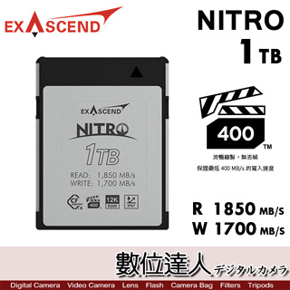 公司貨 Exascend NITRO 系列 1TB CFexpress B / 1T 存儲卡 記憶卡