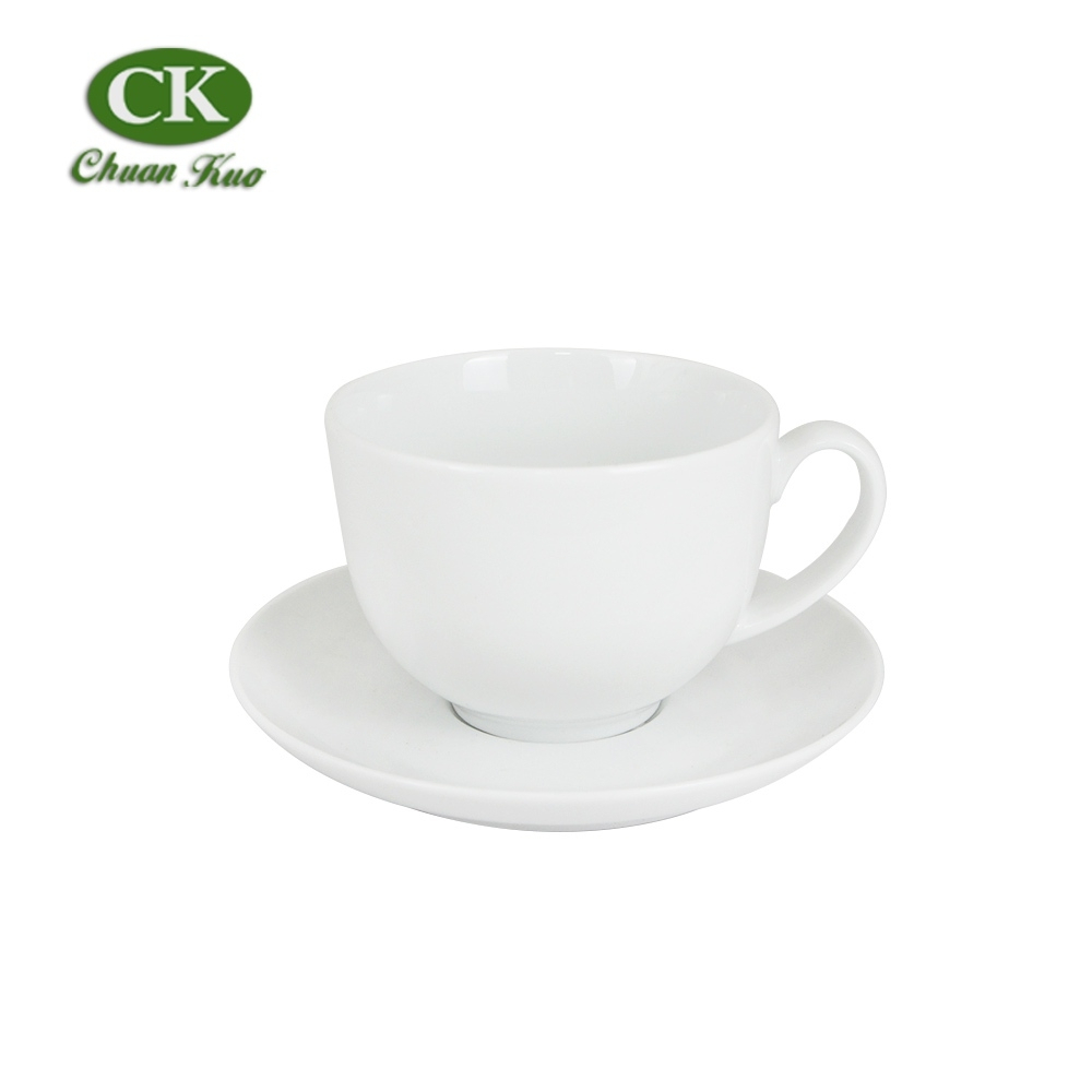 【CK全國瓷器】咖啡杯系列-經典咖啡杯盤 260ml 陶瓷咖啡杯C045 咖啡盤S033 咖啡盤S103 雪白咖啡杯
