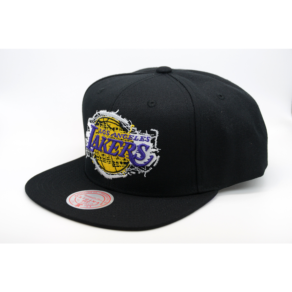 Mitchell &amp; Ness NBA 洛杉磯湖人隊 Embroidery Glitch 可調式帽子
