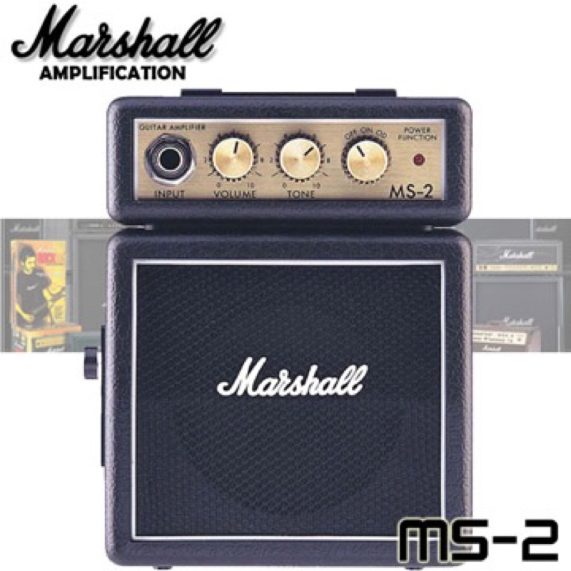 Marshall MS-2 MS2 1瓦 迷你音箱 黑