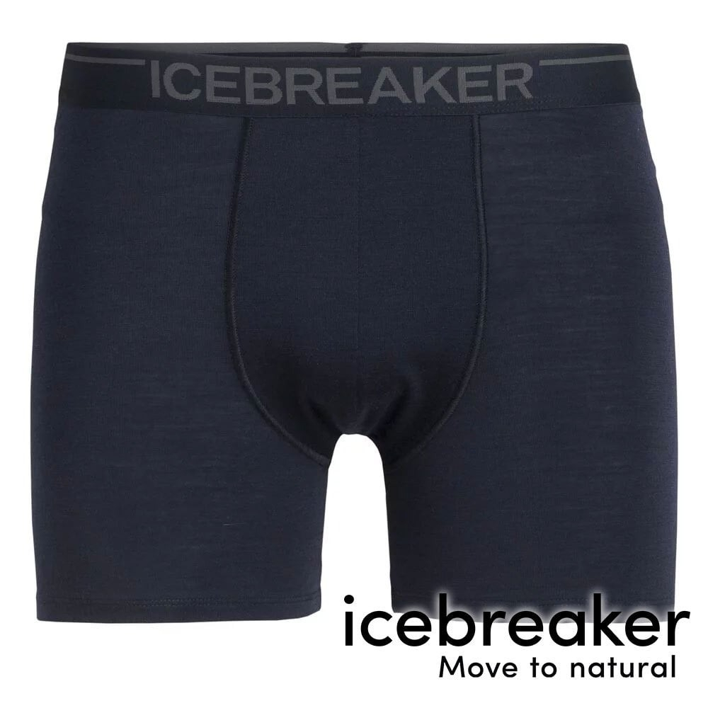【icebreaker】Anatomica 男羊毛四角內褲BF150 『深海藍』103029