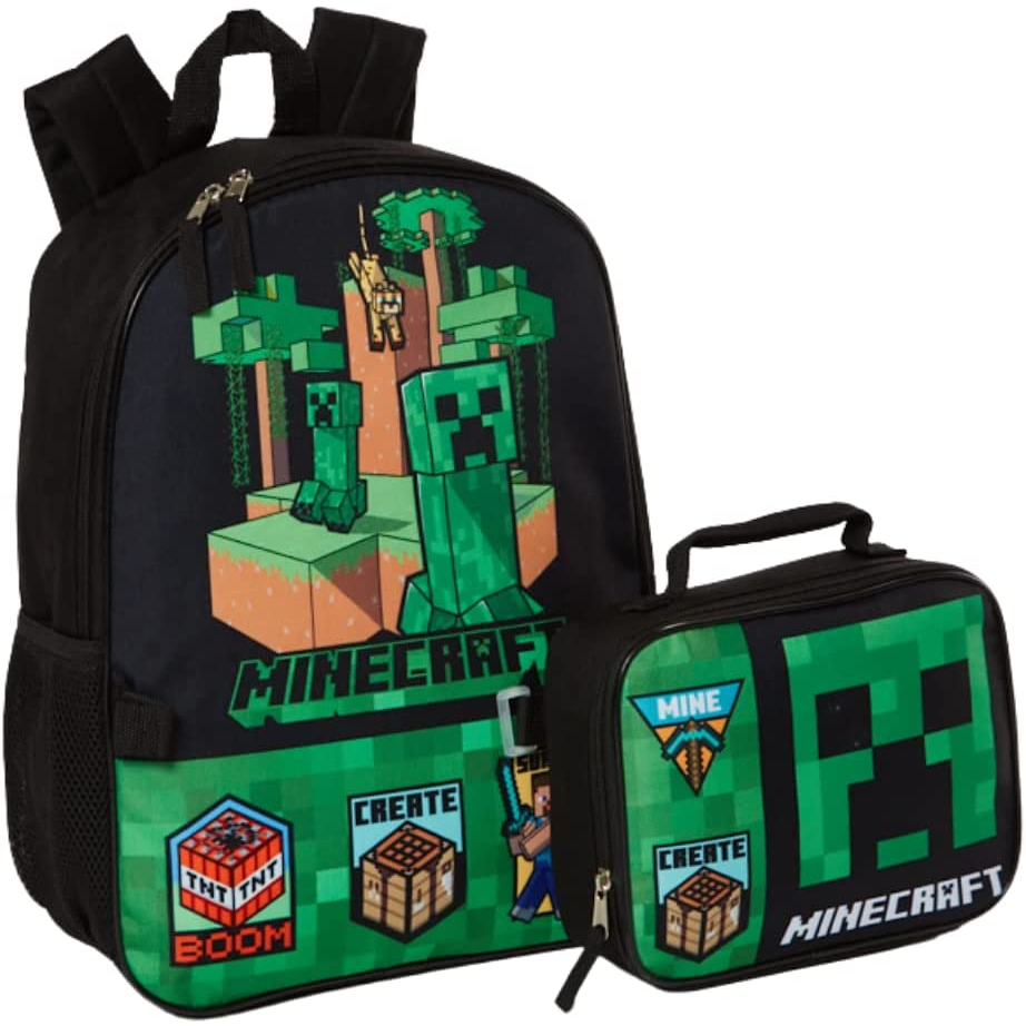 預購🚀美國正貨🚀美國專櫃 麥塊 Minecraft 書包 後背包 包包 餐袋 便當袋 保溫袋 兒童 男童