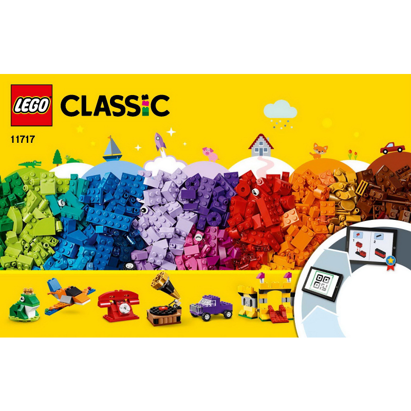 【小荳樂高】LEGO 創意顆粒套裝 Classic 11717 組裝說明書2本