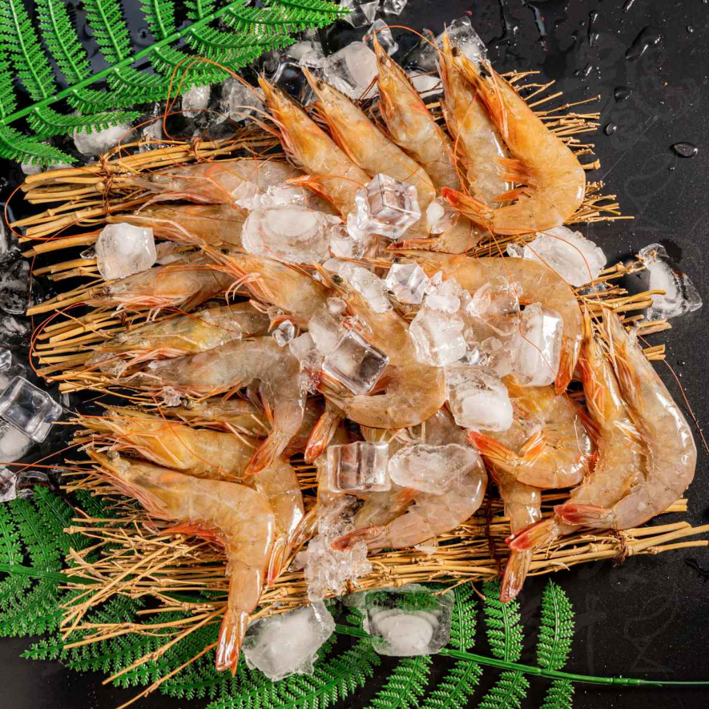 【饕針】南美白蝦 850g(1公斤約40-50隻)  燒烤不黏殼 無腥味 鮮蝦 美食