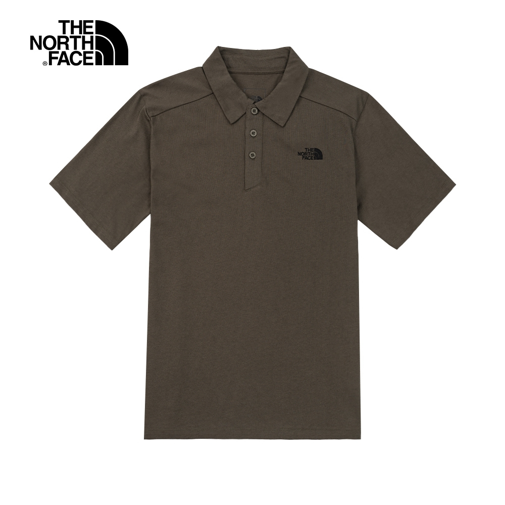 The North Face M MFO S/S COTTON - AP男 短袖POLO 綠 NF0A5B4621L