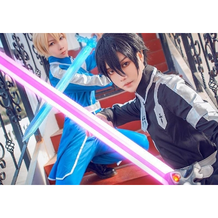 ❤第三季桐人&amp;尤吉歐❤刀劍神域第三季Alicization桐人cosplay服裝男全套桐谷和人戰斗服#cosplay服