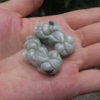 coco緬甸玉 招財貔貅翡翠擺件 糯種 翡翠a貨附證書 現貨在臺北市