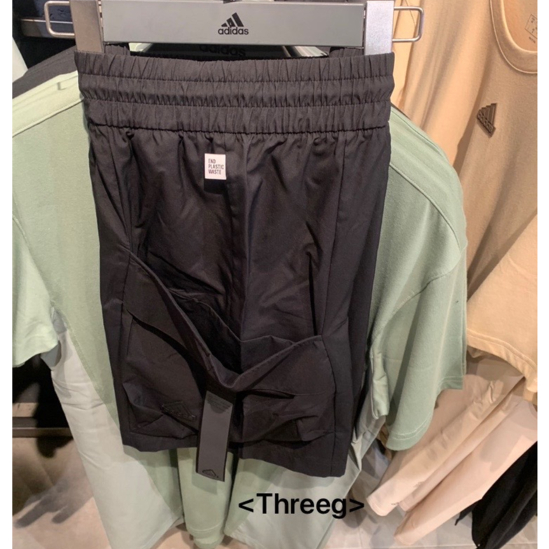 Threeg💫ADIDAS 運動短褲 防潑水 大容量 工裝口袋 按扣 輕量 百搭 黑色 男 IC6737