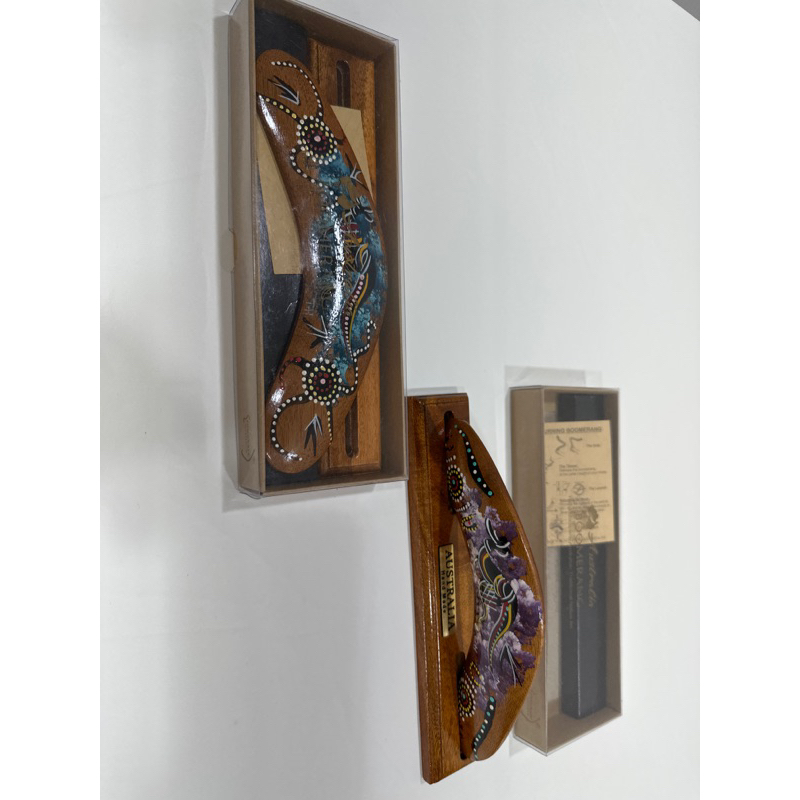 手工製作木質澳洲迴力鏢廻力標，可當客廳擺飾品