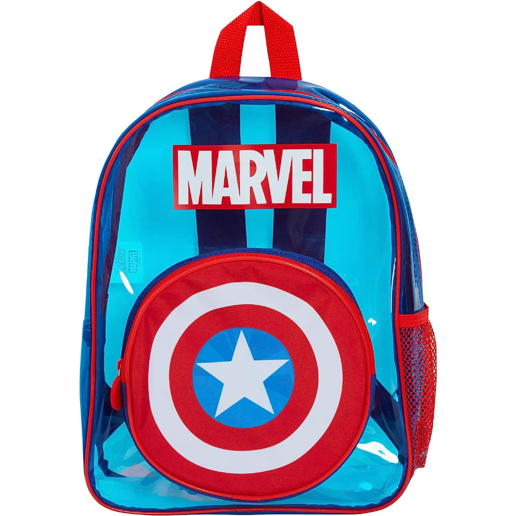 預購🚀正貨🚀英國專櫃 marvel 美國隊長 兒童  兒童後背包 書包 背包 包包 游泳包 透明包