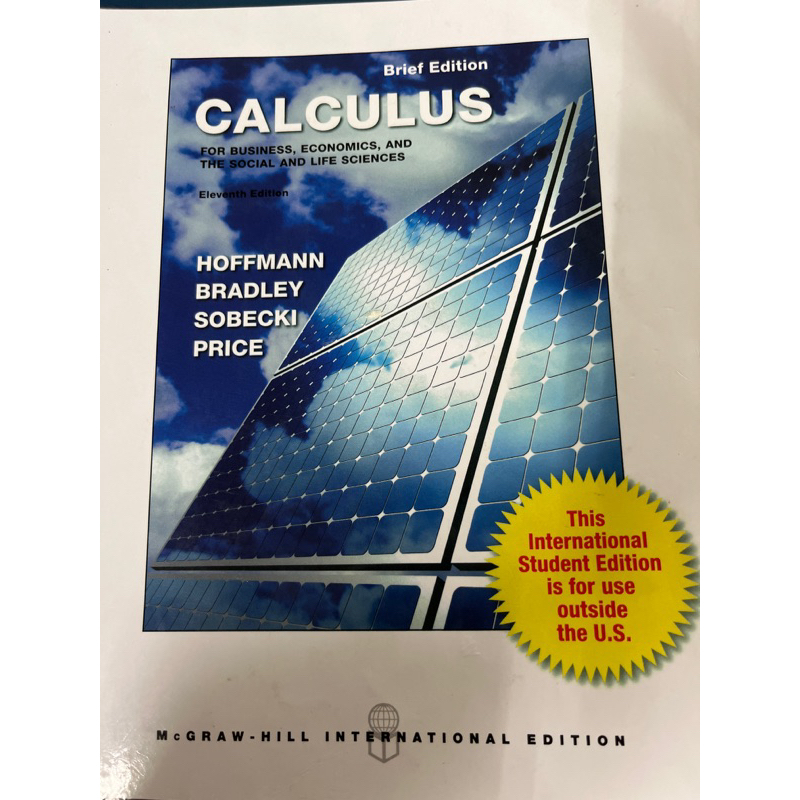 微積分商業用書Calculus for business economics 11 edition