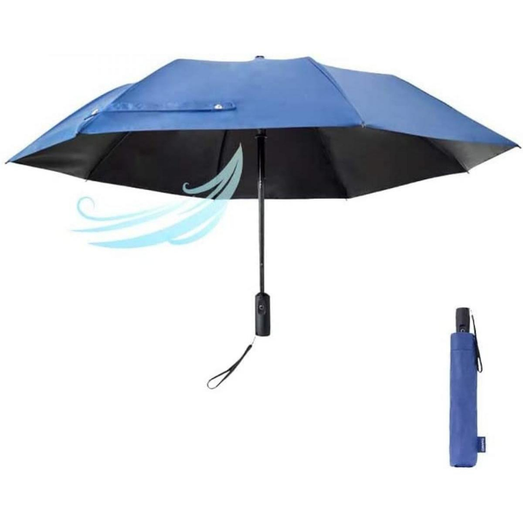 日本代購 預購 THANKO FDFAUBHNV 電風扇 折疊雨傘 晴雨兩用 抗UV USB充電
