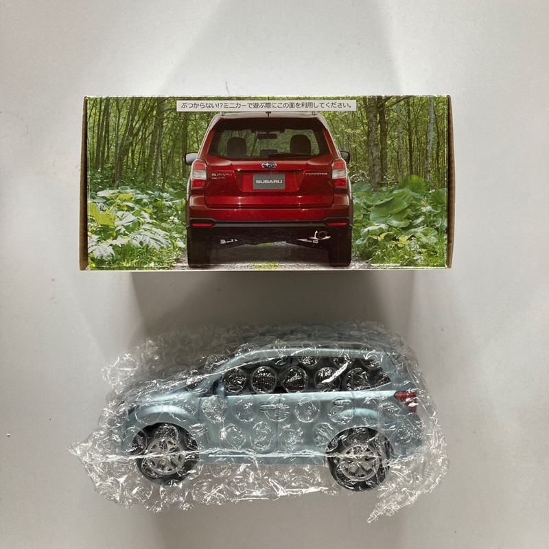 Subaru Forester 四代森林人 自動煞停模型車 日規水藍色1/43