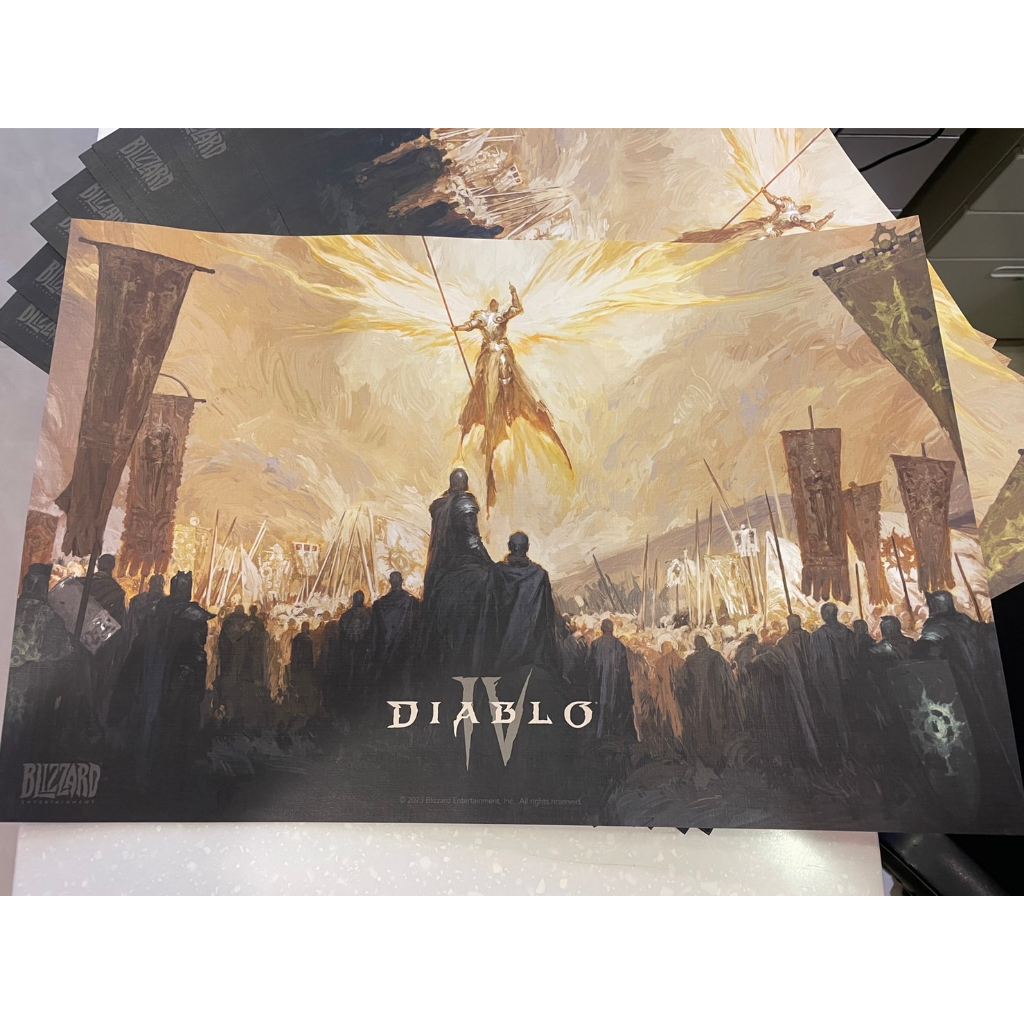 「胖胖電玩」 暗黑破壞神4 Diablo IV 精緻海報 特典