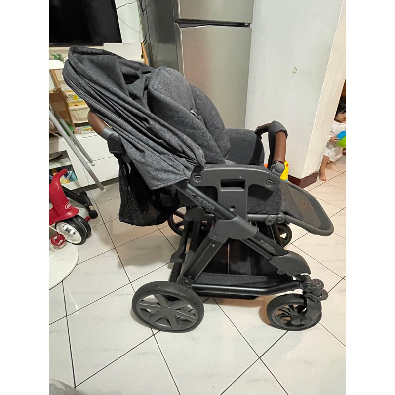 ABC Design TRRBO4 二手附新生兒提籃式安全座椅、雨罩、購物網、新生兒內襯