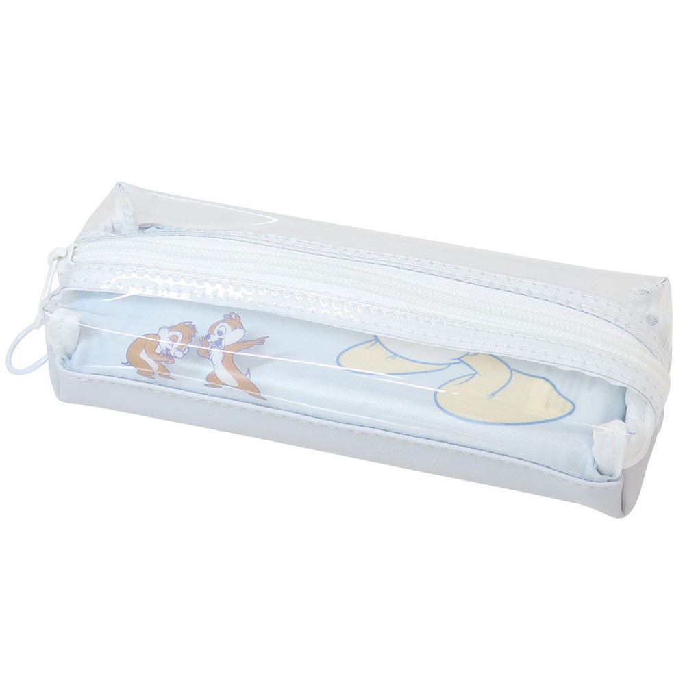 Kamio 迪士尼 PVC雙面透明筆袋 雙層筆袋 唐老鴨&amp;奇奇蒂蒂 KM02541