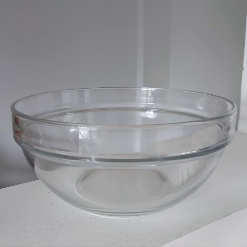 二手 強化金剛玻璃 沙拉碗 1.7L 法國Arcoroc 甜湯碗 弓箭牌 水晶玻璃碗 二手餐具 餐具出清 二手碗盤
