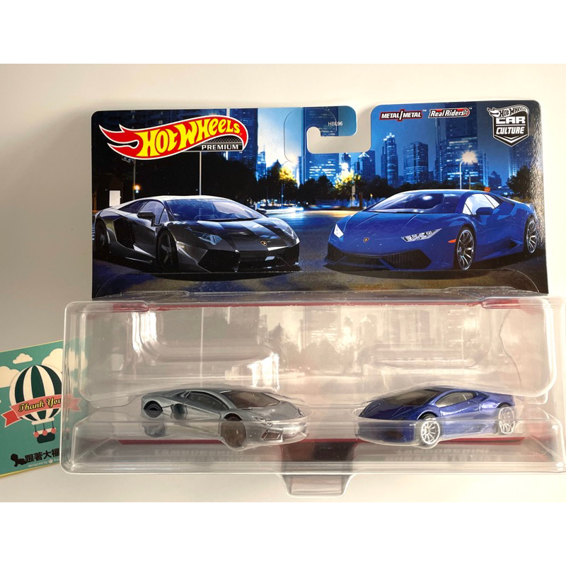 特賣 現貨 全新Hot Wheels Premium風火輪 藍寶堅尼兩件組 Aventador Huracan