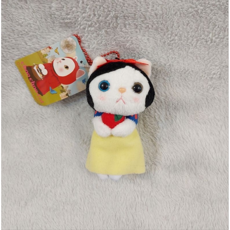 全新 日本 choo choo cat白雪公主吊飾小玩偶 甜蜜貓包包掛飾