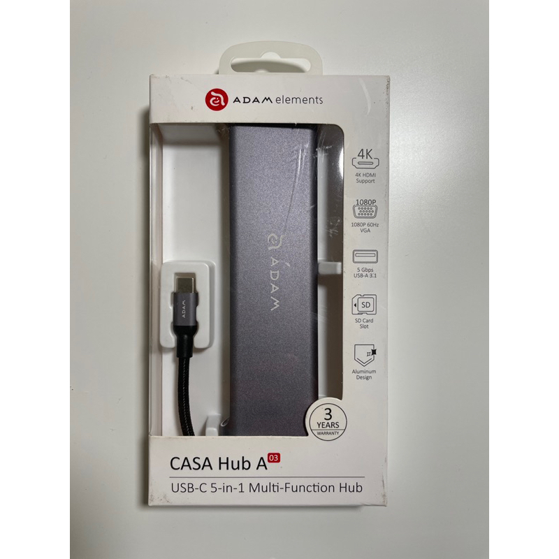 二手近新/CASA Hub A03 USB 3.1 Type-C 五合一多功能4K專用集線器