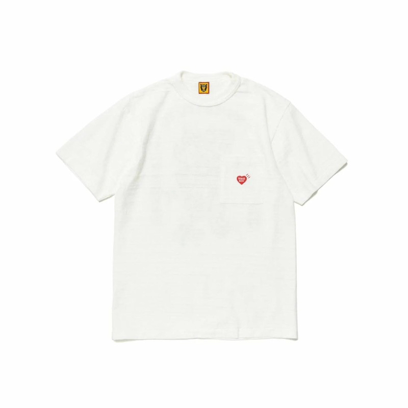 全新現貨HUMAN MADE 23SS POCKET T-SHIRT #2 胸前口袋愛心背後老虎