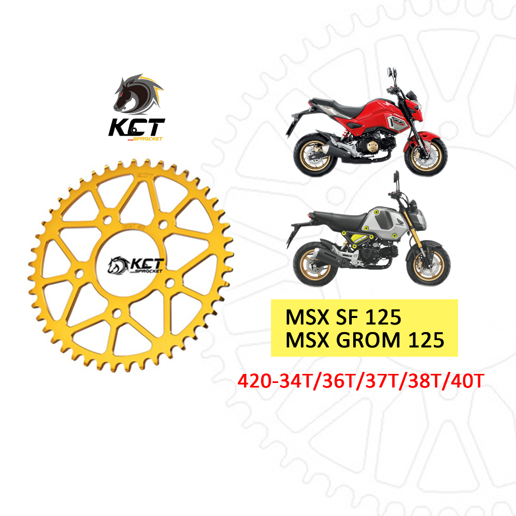 【KCT】KCT 瑞士鋁合金靜音輕量化後齒盤 HONDA MSX SF MSX GROM 125