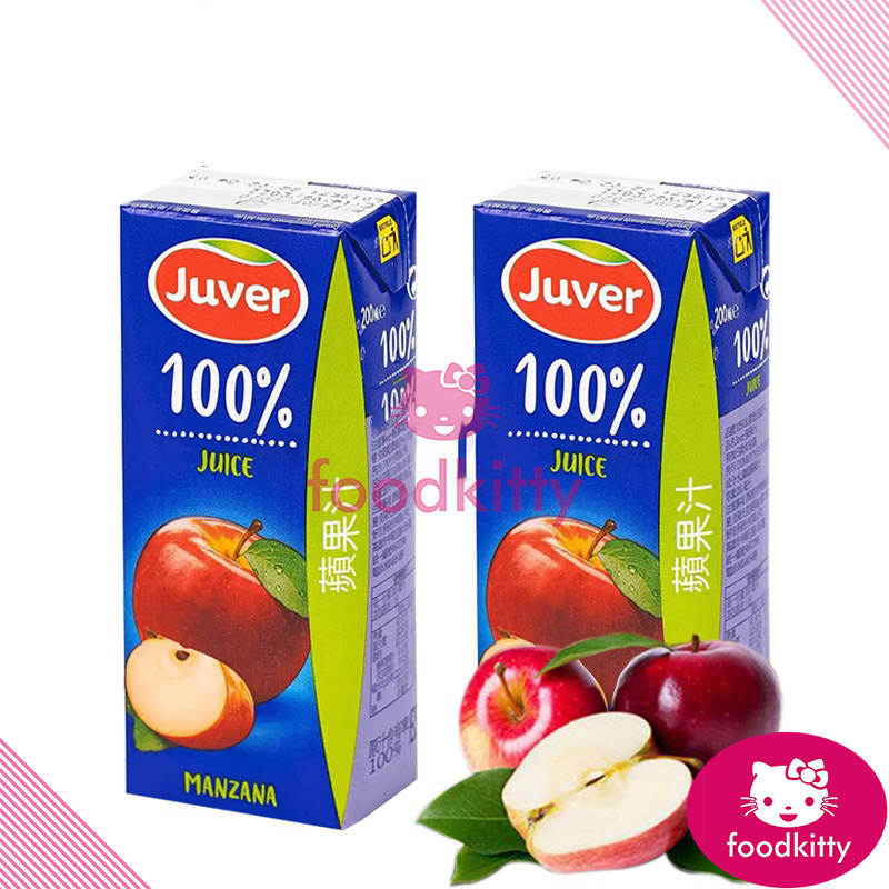 【迪西美食】 台灣出貨 Juver 蘋果汁 200毫升 100% 果汁 Juver Apple Juice 200 ml