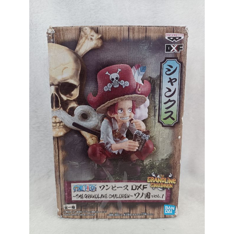 日本正版  金證  海賊王  SHANKD  紅髮傑克小時候  標準盒  公仔（盒況不好）