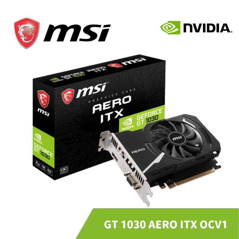 MSI 微星 GeForce GT 1030 AERO 2GD4 OCV1 顯示卡