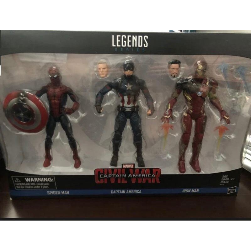 Marvel Legends 系列《美國隊長 3：英雄內戰》6" 收藏級動作玩偶 三人包