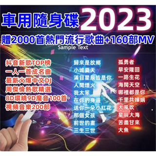 【快速出貨】2023抖音熱門流行音樂歌曲 USB音樂 無損音質 車用音樂碟 DJ舞曲