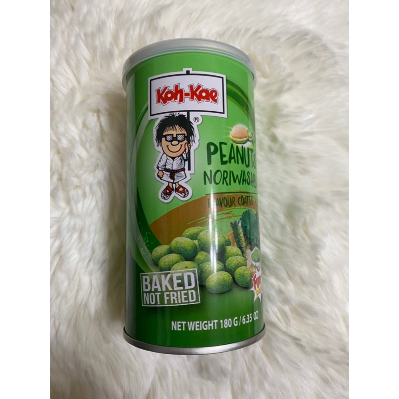 大哥山葵味花生豆(罐裝) 淨重：180公克 原產地：泰國