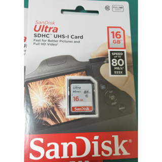 SANDISK Ultra SD SDHC 16G 記憶卡 相機適用 大卡 公司貨