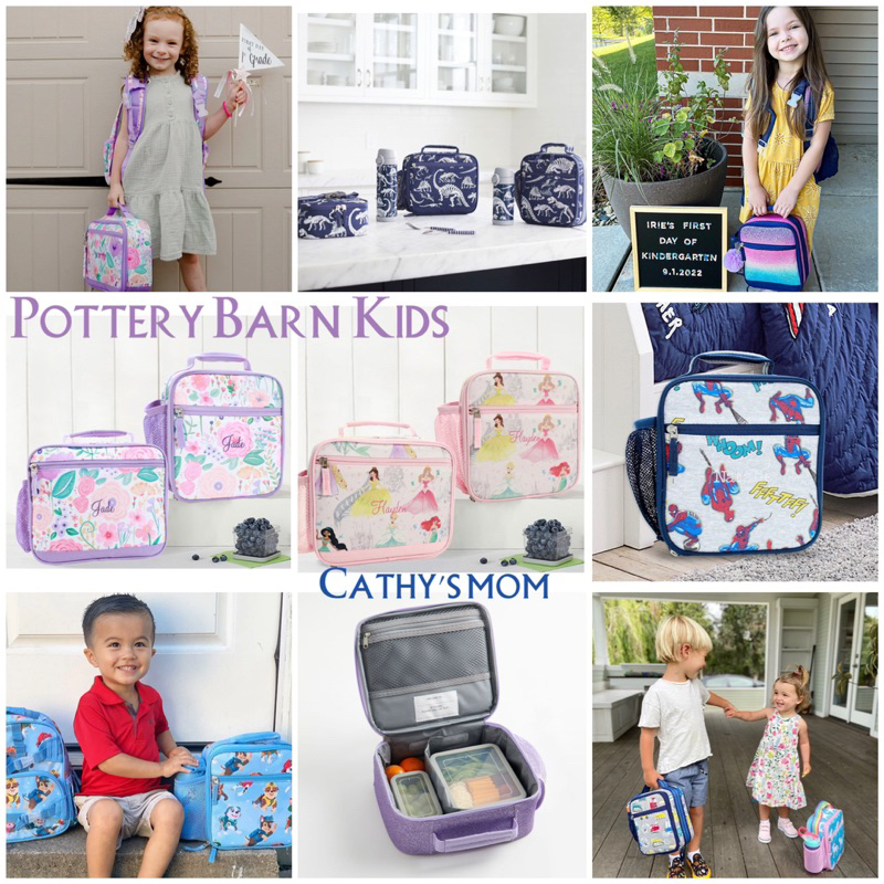 《Cathy’s mom美國代購2店》Pottery barn kids美國正版代購～學齡兒童書包🎒餐袋🍽️學校物品💗