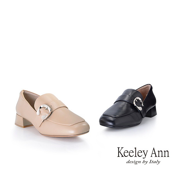 Keeley Ann C釦中跟樂福鞋(2257721)
