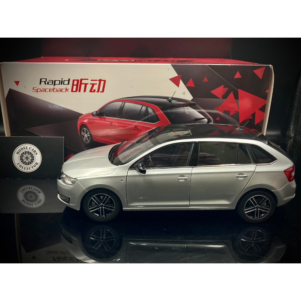 【收藏模人】原廠精品 Skoda Rapid Spaceback Combi 1.4L 模型車 1/18 1:18