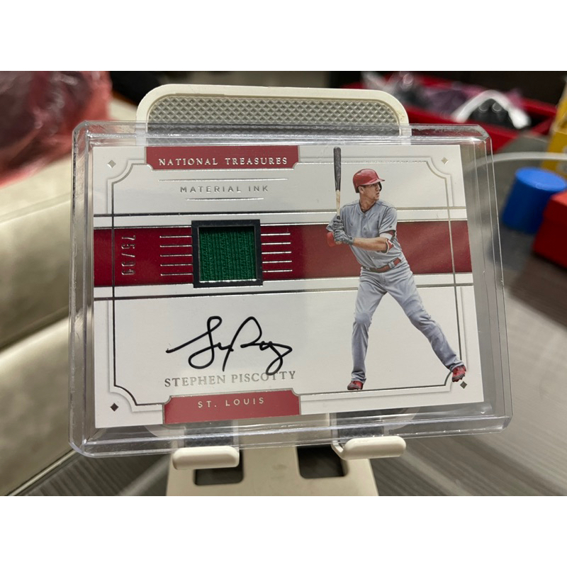 Panini 大國寶 Stephen Piscotty 球衣簽名卡 卡面簽 75/99