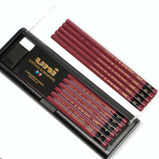 -小山丘書房-三菱鉛筆 uni鉛筆 6B-9H整組17支 可用於鉛筆刮痕硬度測試 硬度測試鉛筆