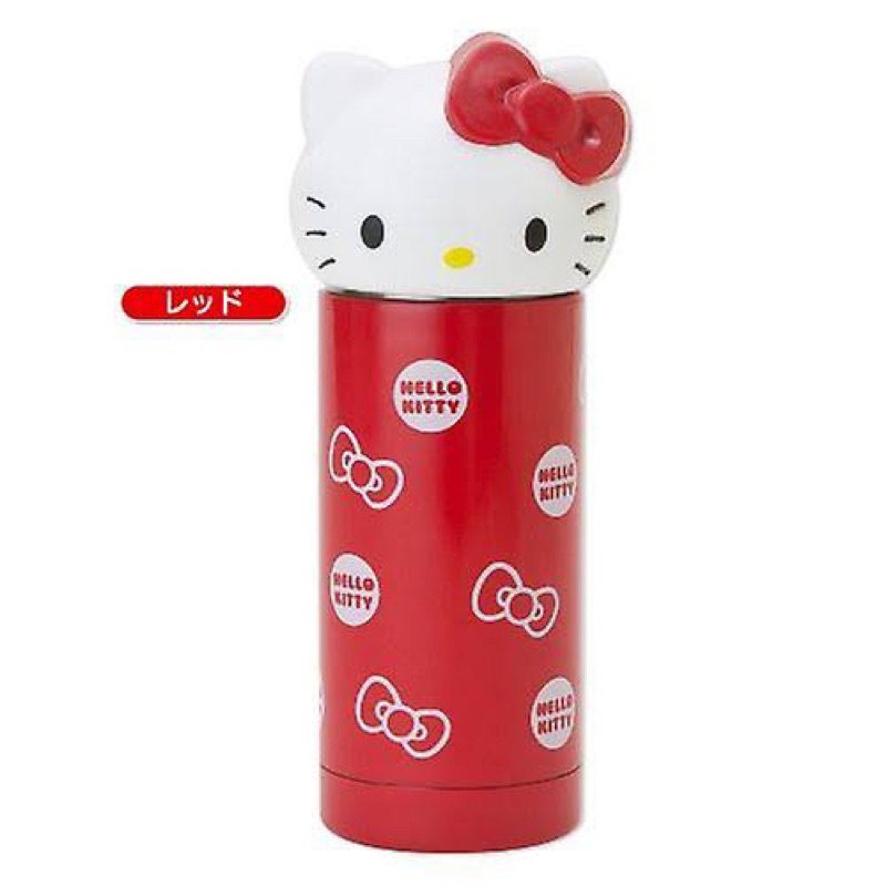 （全新現貨） Hello Kitty 不銹鋼保溫杯瓶紅色#日本購入#360ml