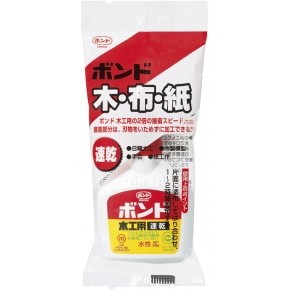 【YUBU】日本製 KONISHI 小西 布用 紙用 木工 快乾膠 速乾白膠 50g (白)