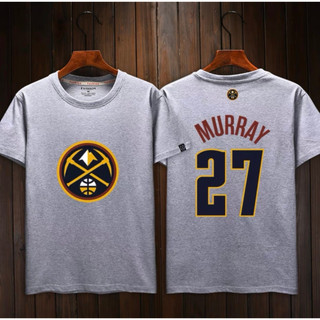 🎀穆雷Jamal Murray短袖棉T恤上衣🎀NBA總冠軍金塊隊球衣運動籃球衣圓領衣服T-shirt男T女排汗服飾C78