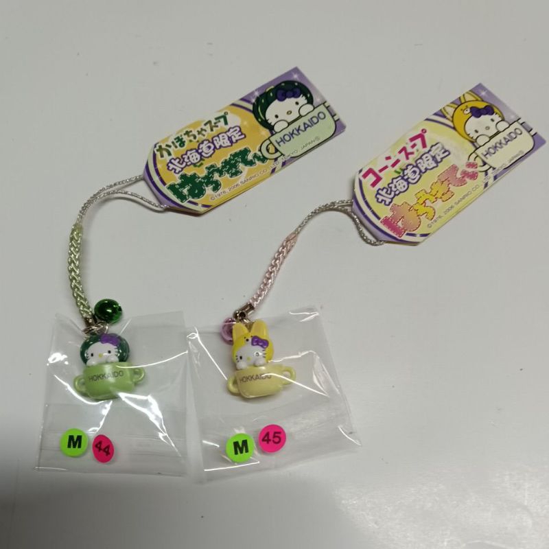 Hello Kitty日本北海道限定吊飾扣環（M粉44~45號）