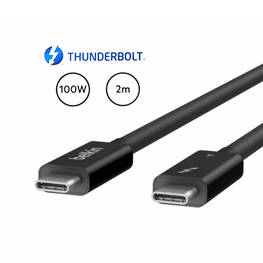 Belkin USB-C轉USB-C高速傳輸線(Thunderbolt 4) (2M)40Gbps INZ002bt2M