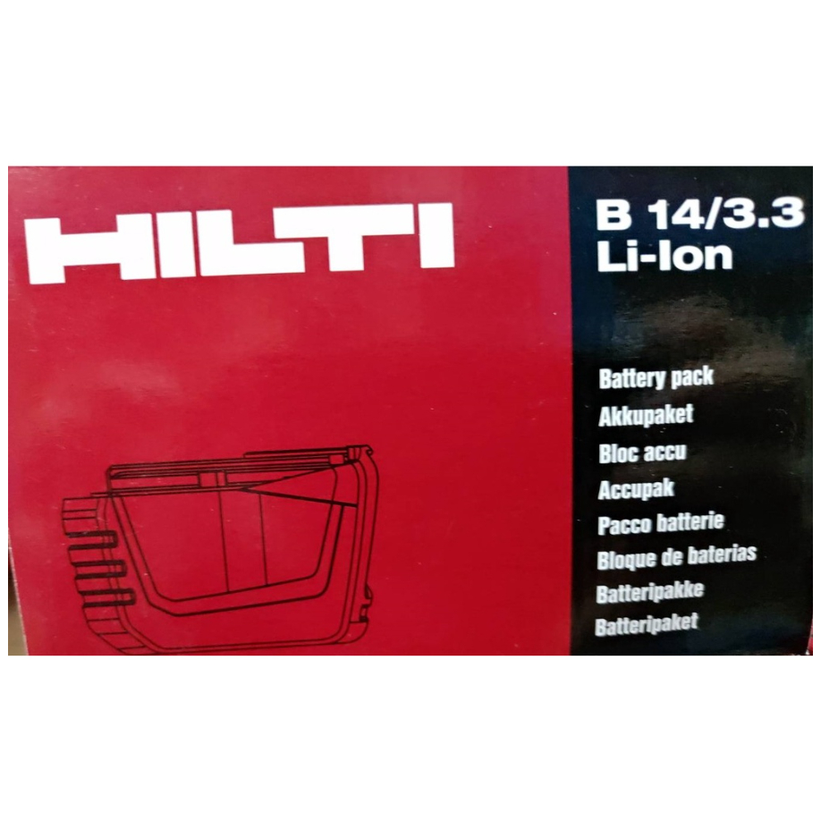 【雙子星五金】HILTI 喜利得 全新 原廠電池 Li-ion B14 3.3A 14V #426175