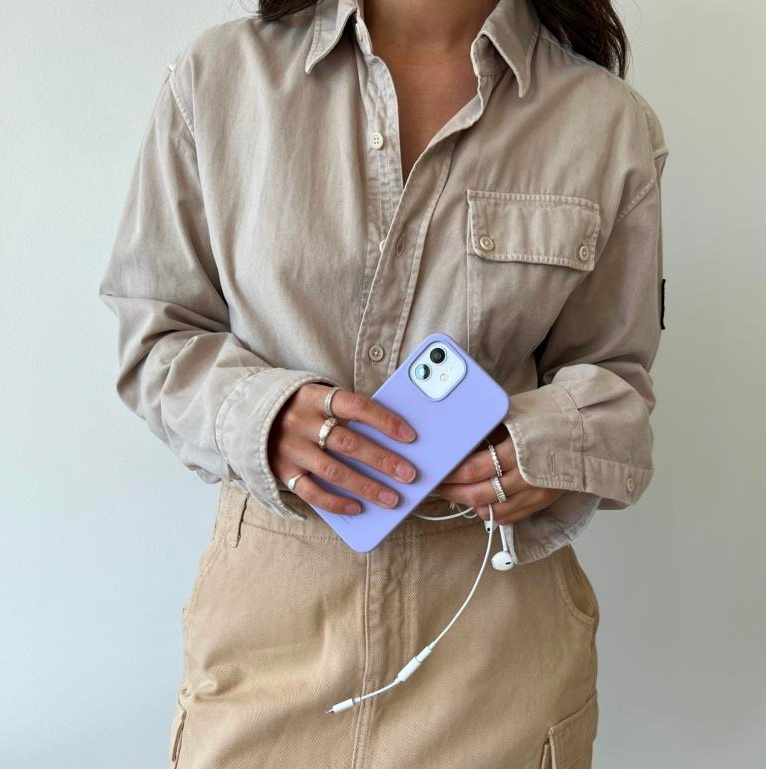 免運台灣現貨 holdit iPhone 12 Mini 薰衣草色特殊液態矽膠手機殼瑞典手機配件品牌超薄設計彩色系列原廠